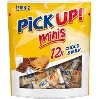 LEIBNIZ Kekse, Leibniz PiCK UP Minis Choco und Milch mit Milchcreme 12 Stück 127g