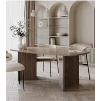 Selsey Esstisch Piano, robuste 28mm Platte, abgerundete Kanten, 6-8 Personen, 190x100 cm