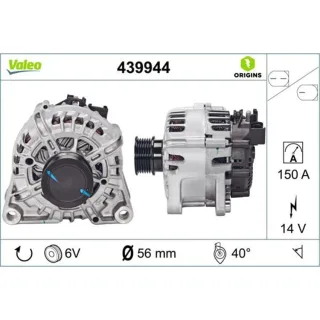 Valeo Lichtmaschine Ford C-Max Focus Grand Kuga 2,0 439944