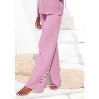 Elbsand Strickhose mit weitem Bein und eingestricktem Logo, Loungewear