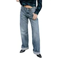 Freeman T. Porter Relax-fit-Jeans Kate Denim - Weite Jeans mit breiten Umschlägen - Baggy Fit - Schlagho
