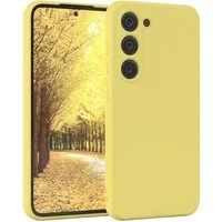 EAZY CASE Handyhülle für Samsung Galaxy S23 Hülle Silikon 6,1 Zoll, Handy Softcase stoßfest Hülle mit Kameraschutz Bumper Tpuhülle Gelb