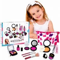 ibettertec Kosmetik-Koffer Kreativset 12-teilige Kleinkind,Geburtstagsgeschenke,Kunststoff, 12-tlg., (12-St), Realistisches Make-up-Spielset, Rollenspiel für Kinder,tragbares Spielzeug