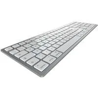 KW 9100 SLIM FOR MAC, Tastatur silber/weiß, DE-Layout, Cherry SX-Scherentechnologie