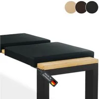 Lycce Bankauflage Bankkissen Klemmkissen Sitzkissen mit 2 Leisten, 40cm Klemmtiefe, (1 St), verrutscht nicht, mit Klemmfunktion, versch. Farben