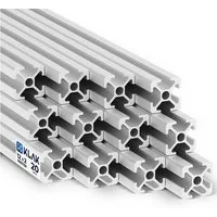 KLAK Profil KLAK 20 - 12x Aluprofil 20x20mm 2m System-, Montageprofil Typ-I Nut 6 (Set, KLAK 20)