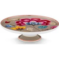 PiP Studio Tortenplatte Blooming Tales Fantasy Khaki mini Kuchenplatte 21cm, Porzellan, (Platten)