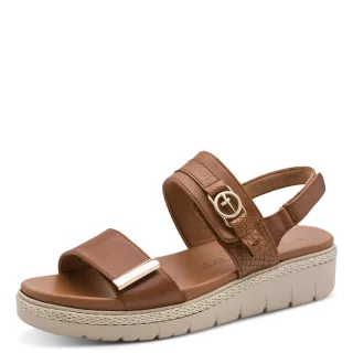 Tamaris - Da.-Sandalette cognac leather - Gr. - 39