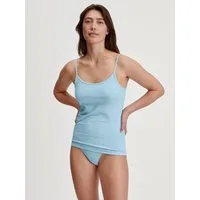 CALIDA Spaghettitop Essential Cotton tiefer Ausschnitt, Single Jersey Qualität, schmale Träger, weich