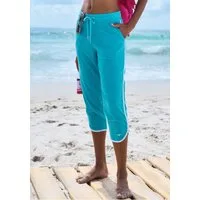 KangaROOS Relax-Caprihose mit sportlichem Seitenstreifen und weichem Frottee Material