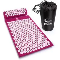 BigDean Akupressurmatte Massagematte mit Kissen & Hülle zur Steigerung des Wohlbefindens (Set, 1-St., Akupressurmatte + Kissen + Hülle), Effektive Schmerzlinderung, Verbesserte Durchblutung, Stressabbau