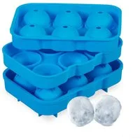 relaxdays Eisform Eiswürfelform Silikon 2er Set