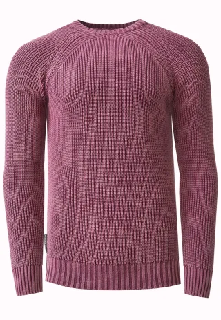 Verwaschener Strick Pullover im Vintage Look