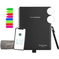 Dreiklang Notizblock Dreiklang wiederverwendbares Smartbook DIN A5 blau/schwarz nachhaltig
