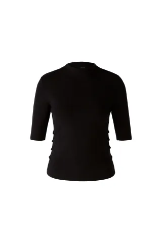 Oui - Pullover Viskosemischung black - Gr. - 36