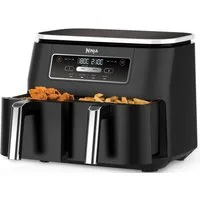 NINJA Heißluftfritteuse AF200EU Ninja Foodi, 2400 W, 4-in-1 Dual Zone, 7,6 L