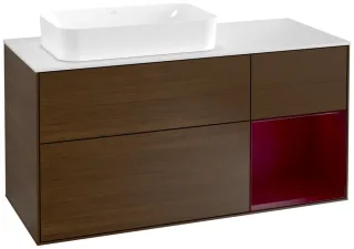 Villeroy & Boch Waschtischunterschrank Finion G28 1200x603x501mm Bel.. WT li , G281HBGN G281HBGN