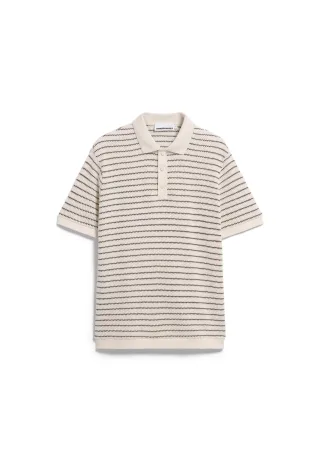 Armedangels - MAARIO KNITTED POLOSHIRT pure-claystone - Gr. - L