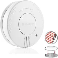 smartwares Rauchmelder (Brandmelder mit 5 Jahres Batterie & Magnethalter, Weiß, Ø 10cm)