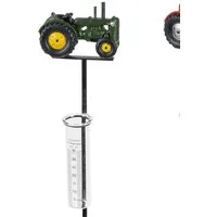 formano Gartenstecker Sommerzeit mit Glas, Grün, Traktor, H: 90cm