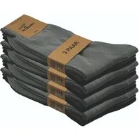 GAWILO Basicsocken für Herren aus 100% Baumwolle - ohne Gummi - ohne drückende Naht (12 Paar) in schwarz, weiß & blau - für Preisbewusste in ansprechender Qualität