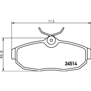 Hella Bremsbel?ge hinten FORD AUSTRALIA Mustang Ford Mustang
