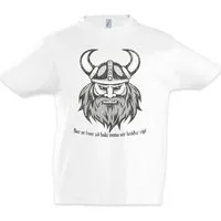 Urban Backwoods Print-Shirt Viking Head II Kinder T-Shirt Krieger Warrior Runen Vikings Runes (1-tlg) Walhalla Odin Thor Norse