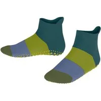 FALKE Haussocken Colour Block Haussocken (1-Paar) mit rutschhemmendem Noppendruck