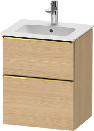 Duravit D-Neo Waschtischunterbau wandhängend Natur Eiche Matt 510x402x625 mm - DE4360034300000 DE4360034300000