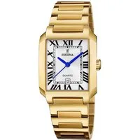 Festina Quarzuhr On The Square F20680/1, Armbanduhr, Damenuhr, Edelstahlarmband, Datum