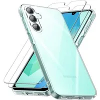 SmartUP Smartphone-Hülle + 2X Schutzglas für Samsung Galaxy A16 4G/5G Panzerfolie Display Case 6,7 Zoll, kompletter Rundumschutz
