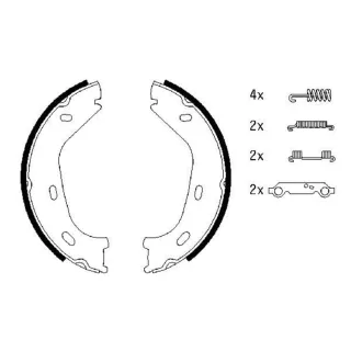 Bosch Bremsbacken hinten Mercedes /8 123 Cabriolet Coupe S-Klasse Sl