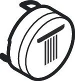 Hansgrohe Druckknopf Symbol Kopfbrause Rain groß schwarz, 92571610 92571610