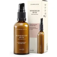 JUNGLÜCK Sonnenschutzcreme Sonnenfluid SPF 50 - Gesicht, Schutz vor UVB & UVA, 1-tlg., Leichte organische Sonnencreme ohne öligen Glanz