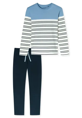 SCHIESSER - Schlafanzug lang pacific blue - Gr. - 56