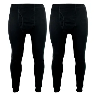 2er Pack Herren Thermo Langunterhosen | Winter-Basislagerschicht Thermounterwäsche