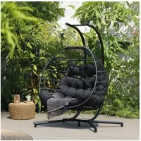 HOME DELUXE Hängesessel LOMA 2 Sitzer - 136,5 x 194 x 98 cm