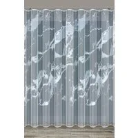 QBTEXTIL Gardine Modern-Motiv, halbtransparent, Jacquard-Stoff, Modell 35838, Kräuselband