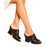 BOTTEGA VENETA Stack Absatzschuhe Mules Pantoletten Pumps Elastischem Lammleder mit natürlicher, körniger Textur