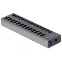 Externer SuperSpeed USB Hub mit 13 Ports + Schalter, USB-Hub