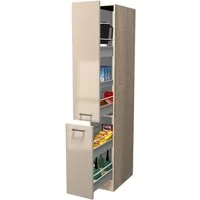 Flex-Well Apothekerschrank Apothekerschrank - 30 cm - Kaschmir Glanz Sonoma Eiche – Neapel