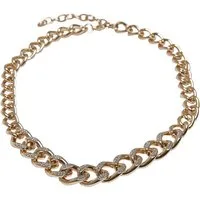 URBAN CLASSICS Edelstahlkette Urban Classics Unisex Comet Crystal Necklace