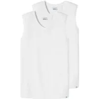 Schiesser Unterhemd 2er Pack Long Life Cotton (Spar-Set, 2-St) Unterhemd / Tanktop - Baumwolle