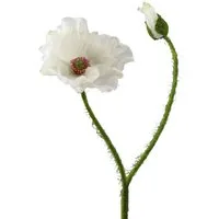 Kunstblume Kunstblume MOHN mit Blüte und Knospe. Mohnblume ca 48cm., Gasper, Höhe 48.00 cm