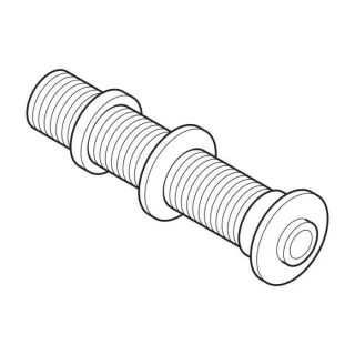 Geberit Drücker und Rosette 241887211 glanzverchromt
