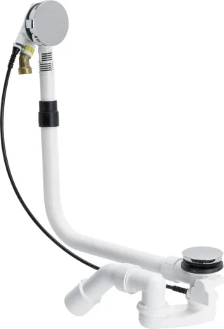 Viega Ab-und Überlauf Multiplex Trio, 6161.60 in 725mmxDN40/50 verchromt 727741