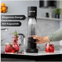 DAFI Wassersprudler DAFI Pushair inkl. 1 Co2 Zylinder und 0,7l Flasche sand