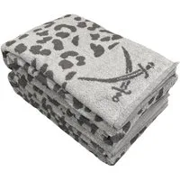 Sansibar Sylt Duschtücher 2 teiliges Duschtuch Set LEO mit modernem Design, 90x160 cm, (Spar-Set, 2-St), 100% Baumwolle, langlebig, saugstark, leicht gezwirnt