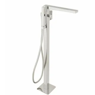 Herzbach Ceo Fertigmontageset 36.220207.1.01 Wanneneinlaufsäule, bodenstehend, chrom