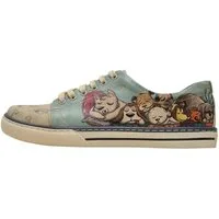 DOGO Classic Schnürsneaker Sleeping Dogs Damen Sneaker Sneaker Handgefertigt